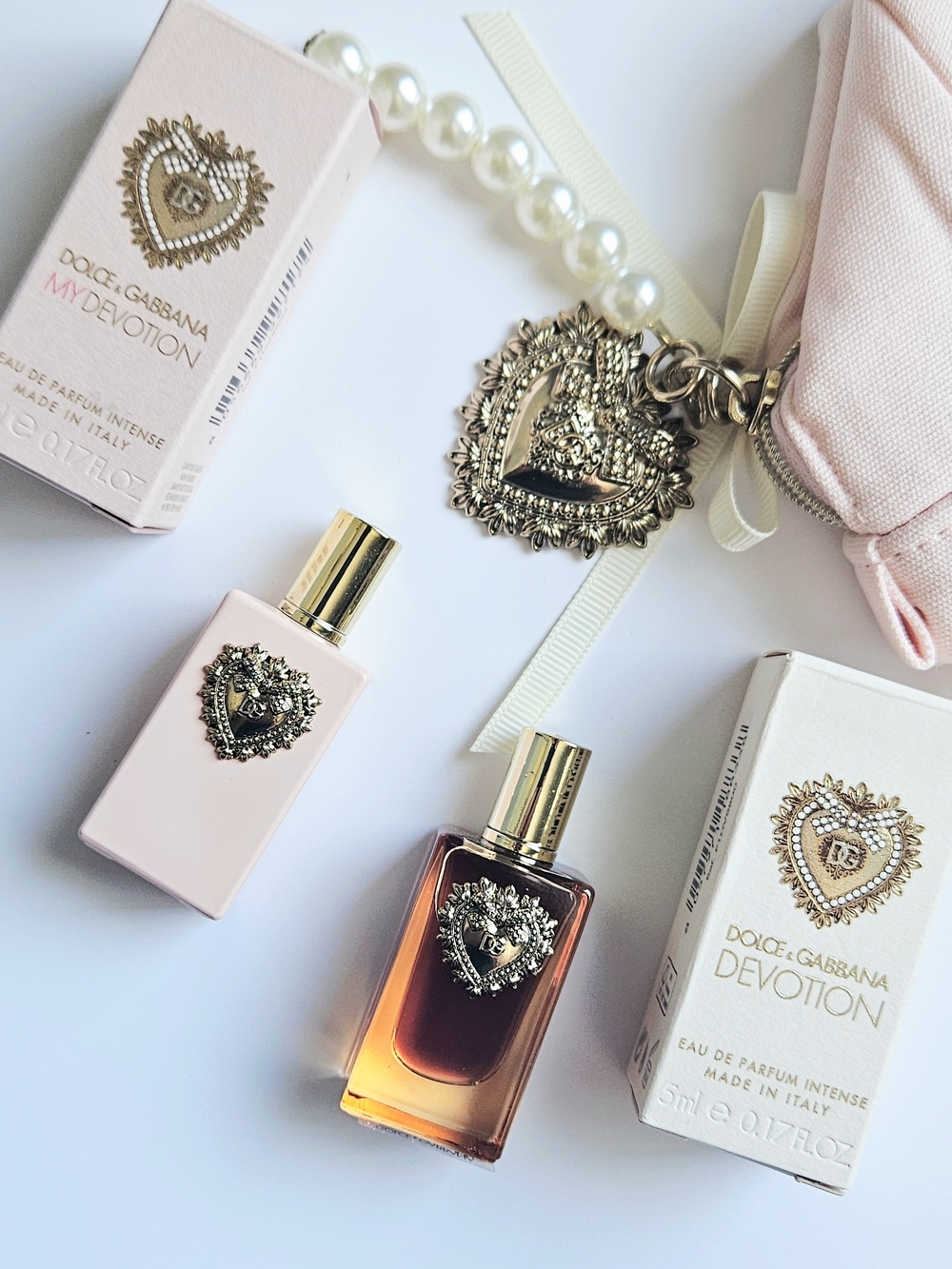 Dolce & Gabbana Devotion 5mL  Minis + Pink Pouch